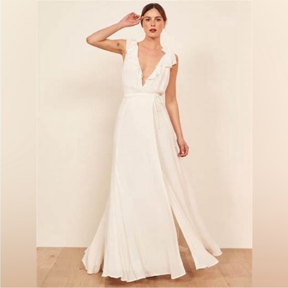 NWT Reformation Peppermint Dress in Ivory